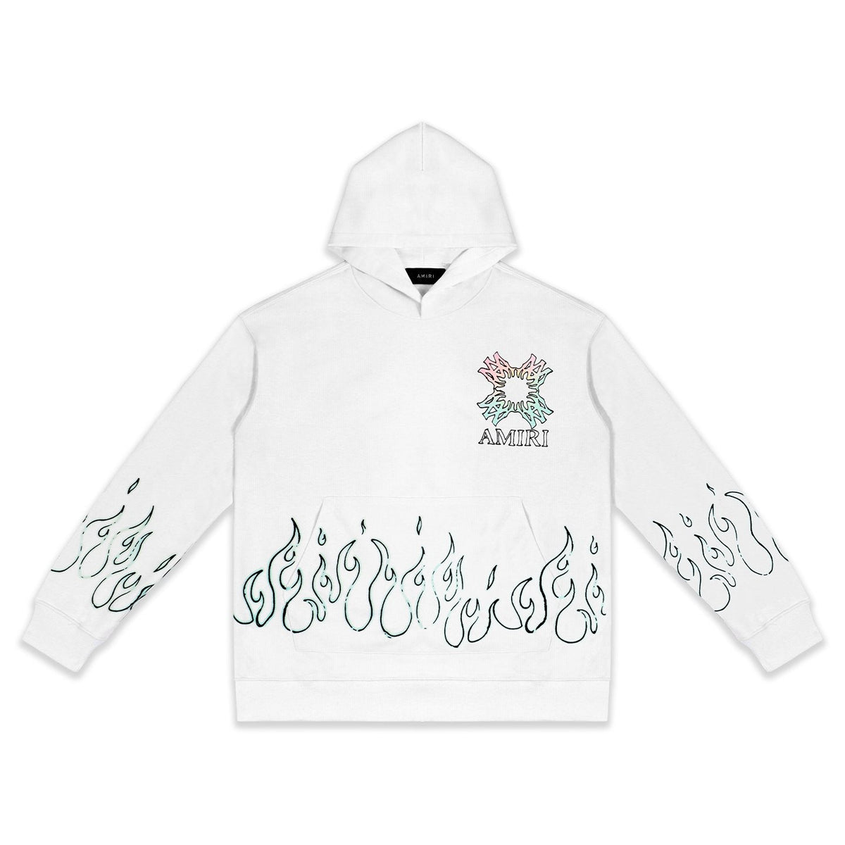 AMIRI Flame Cross Graphic Hoodie